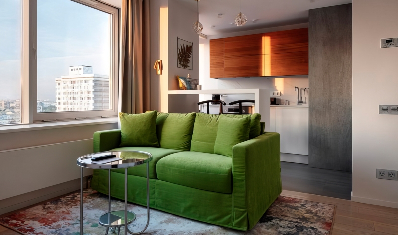 7 стильных апартаментов в Москве: ванна у панорамных окон, винтаж и головокружительные виды