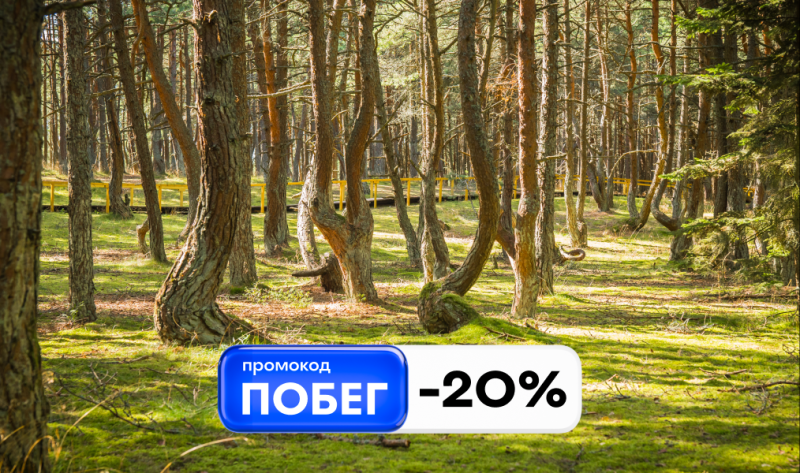 ПОБЕГ на июньские: отдыхаем со всех ног с промокодом -20%